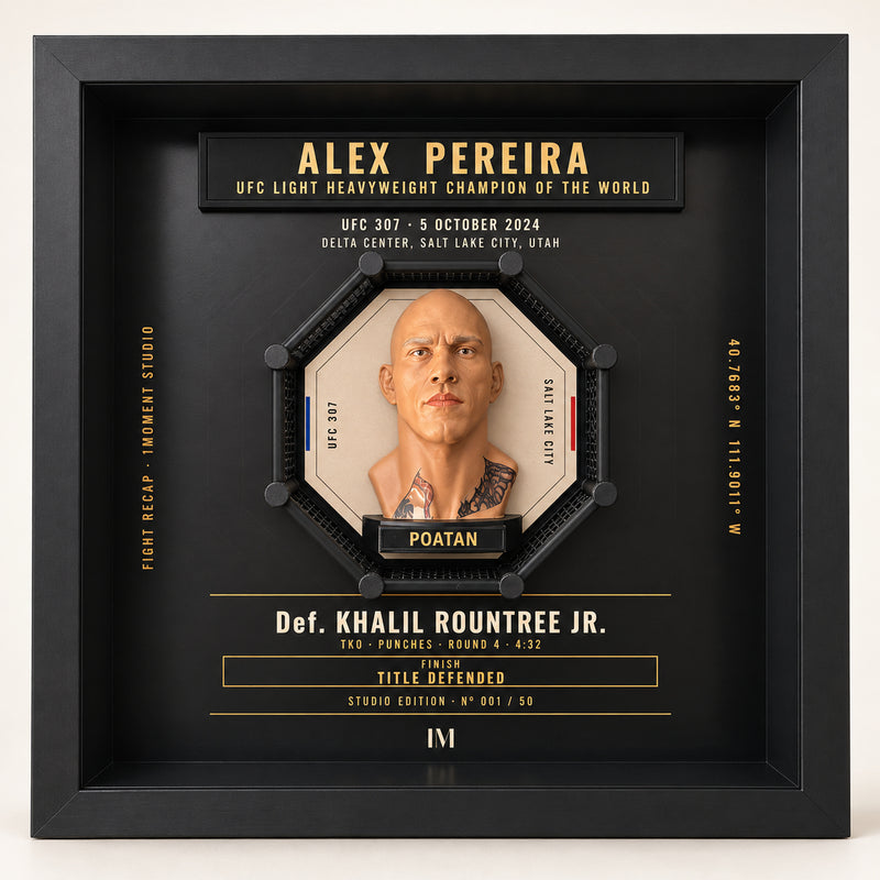 Alex Pereira vs Khalil Rountree Jr. | UFC 307 | Hand-Painted MMA Shadow Box
