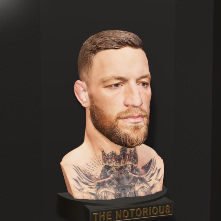 Conor "The Notorious" McGregor, hand-painted bust