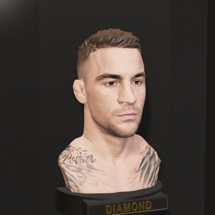 Dustin "The Diamond" Poirier, hand-painted bust